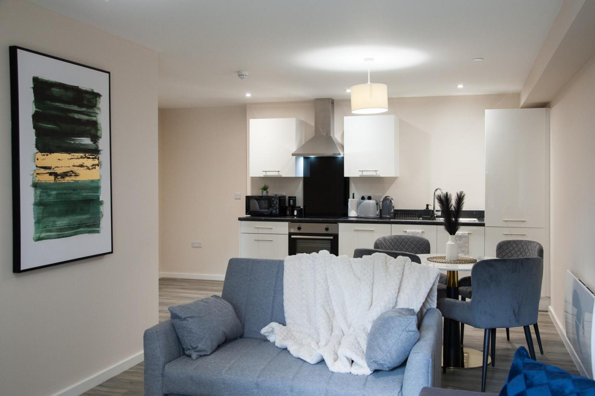 Modern 2Bd Apartment In Manchester City Eksteriør bilde
